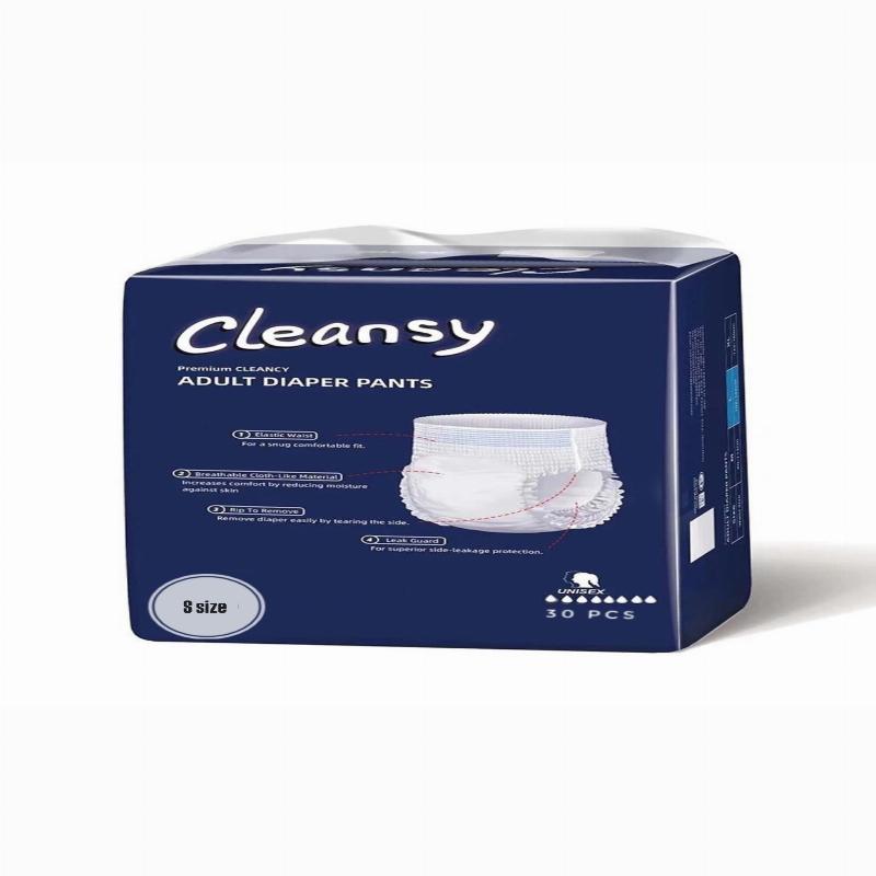 Підгузки-трусики для дорослих TM Cleansy S (55-95cм), 30шт
